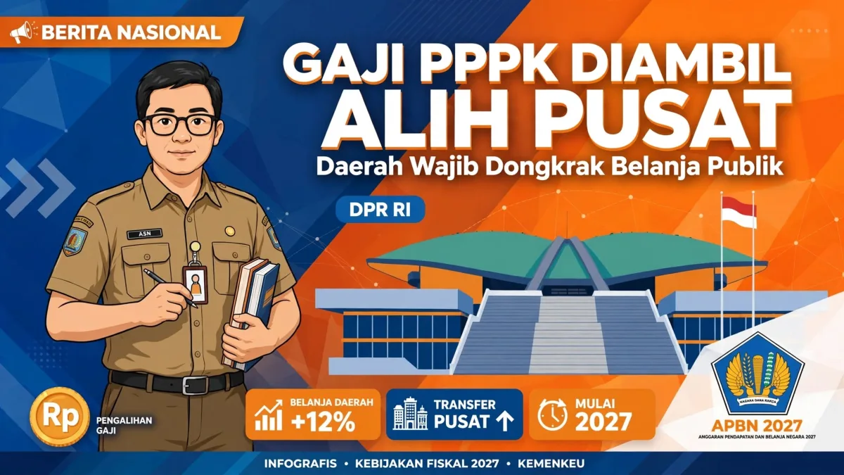 Mulai 2027 Gaji PPPK Ditanggung APBN, Daerah Dilarang Cuma Pindahkan Pos Belanja