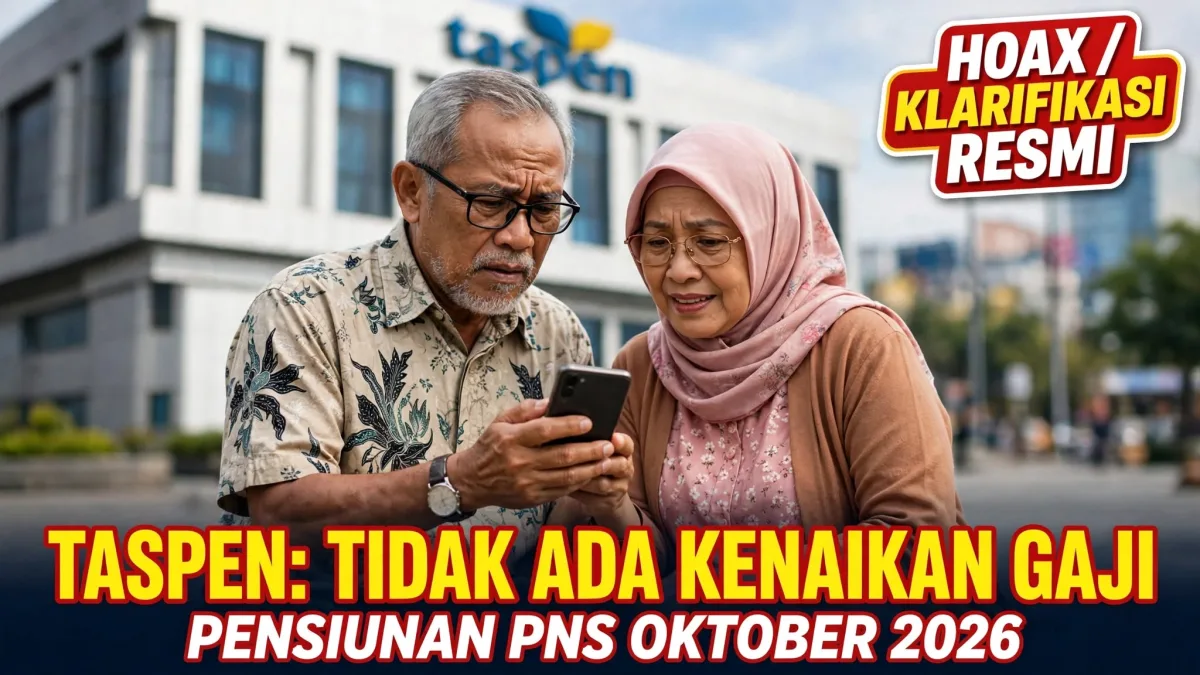 Gaji Pensiunan PNS Oktober 2026 Naik 16 Persen? Taspen Akhirnya Buka Suara, Ternyata...